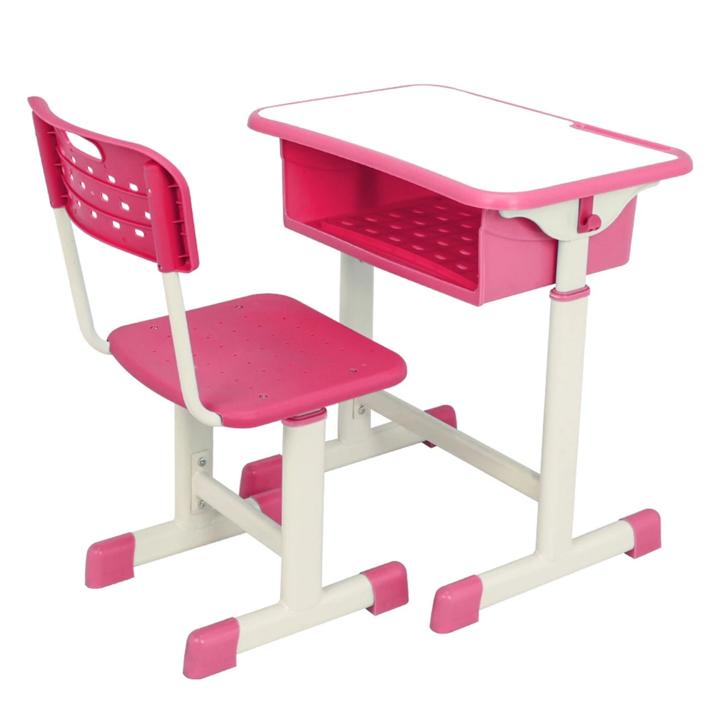 Blue or Pink Adjustable Student Desk and Chair