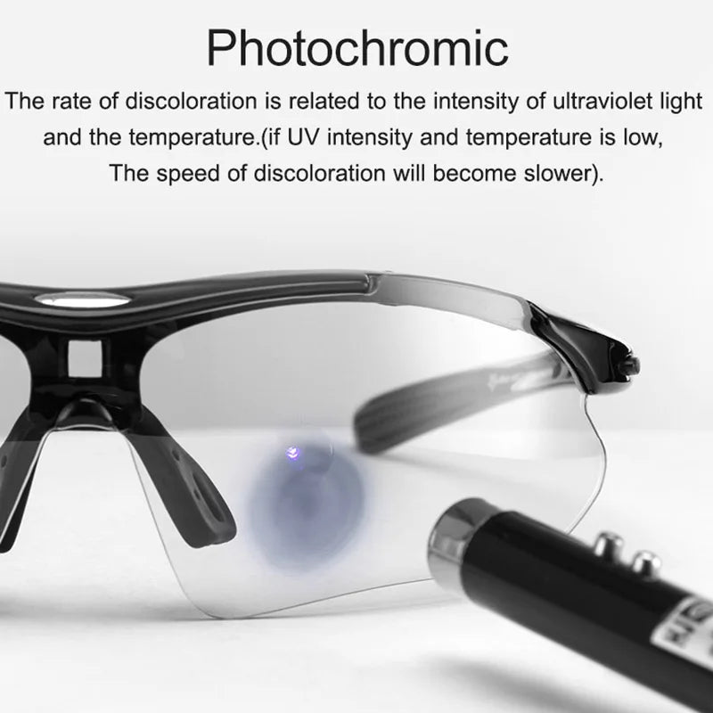 Photochromic Polarized Cycling Glasses Myopia Frame