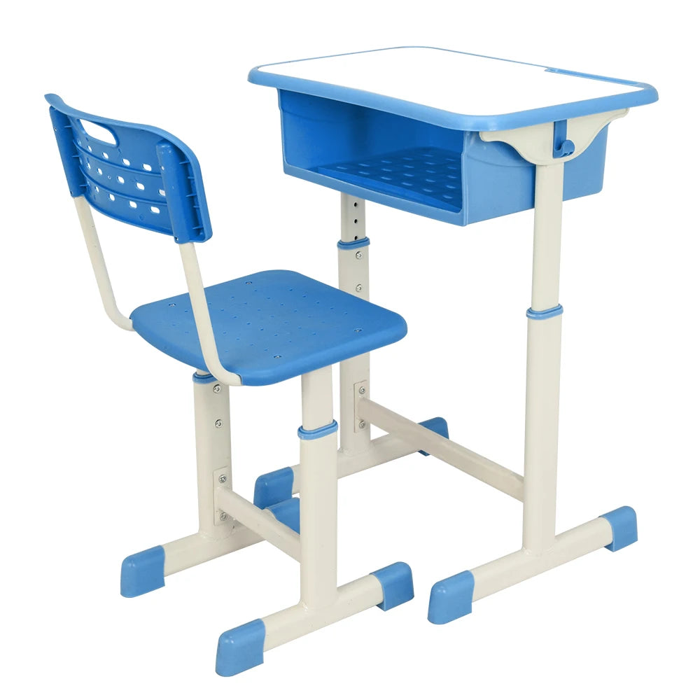 Blue or Pink Adjustable Student Desk and Chair