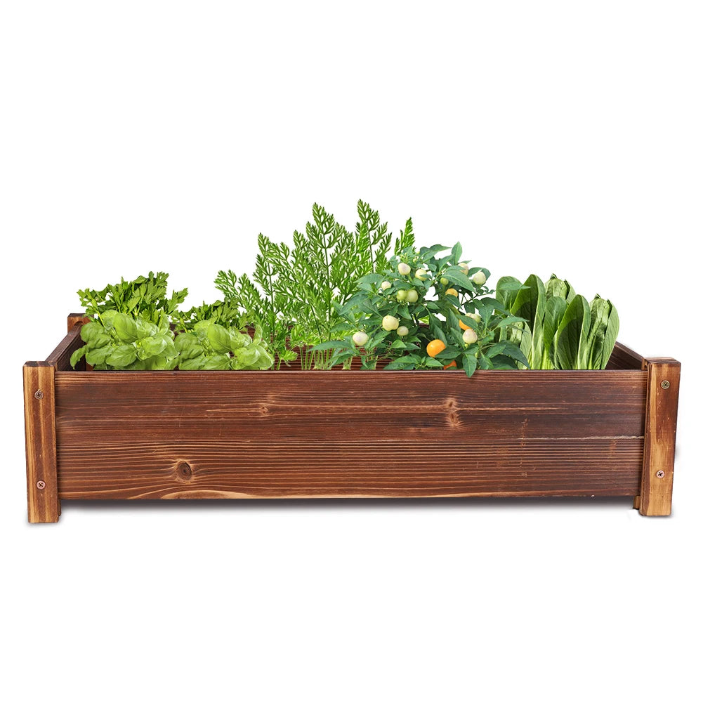 Large Rectangular Wood Planter Box