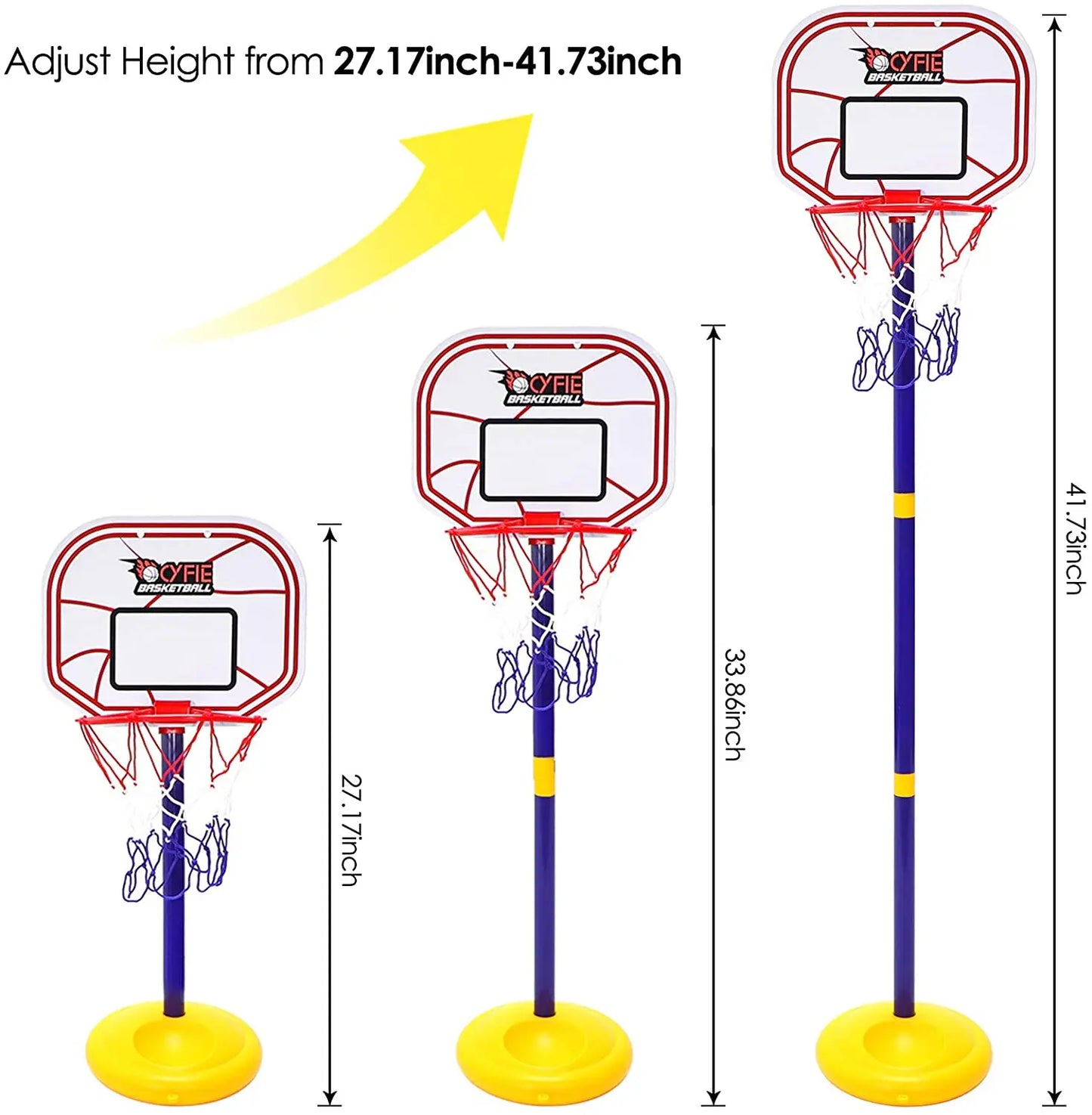 Kids Mini-Basket Ball Board Toy Set