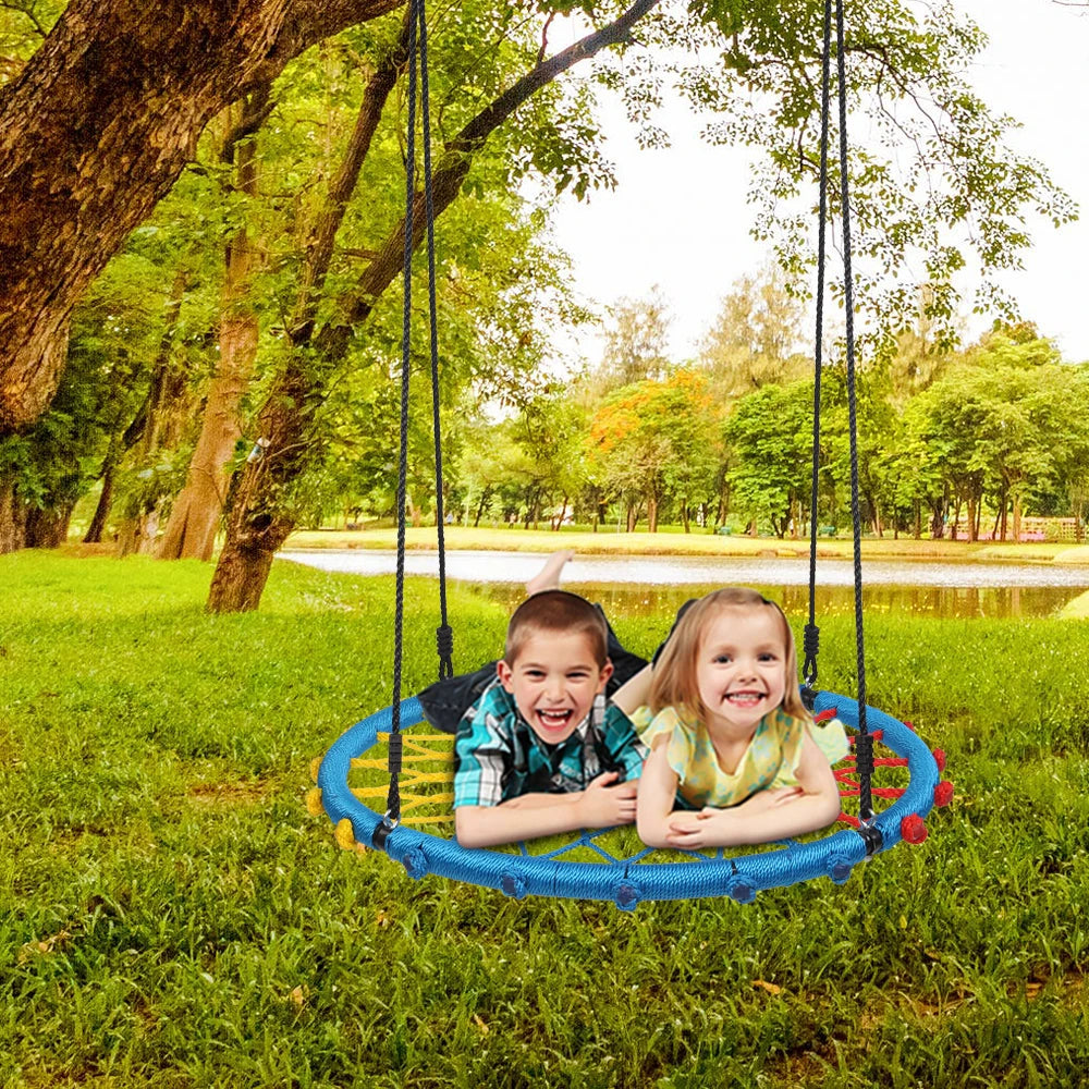 40 Inch Spider Web Round Rope Swing