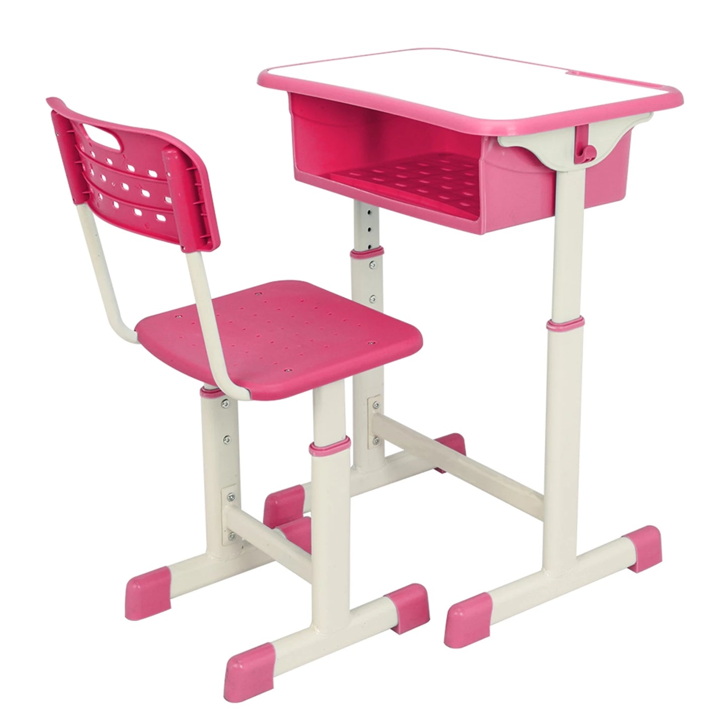 Blue or Pink Adjustable Student Desk and Chair