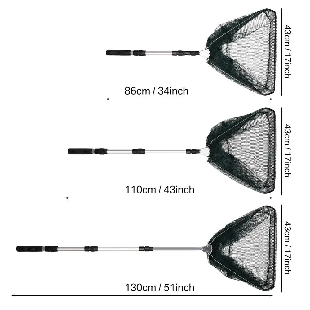 Aluminum Alloy Fishing Net Foldable Telescoping High-Quality