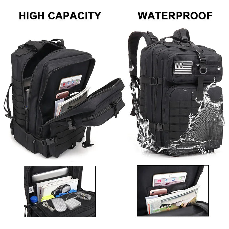 Military Style Camping-Tactical-Travel Backpack