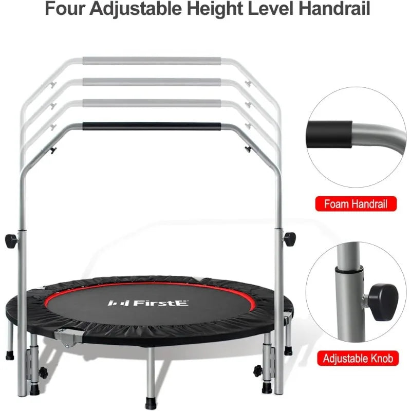 48" Foldable Trampoline with 4 Adjustable Heights