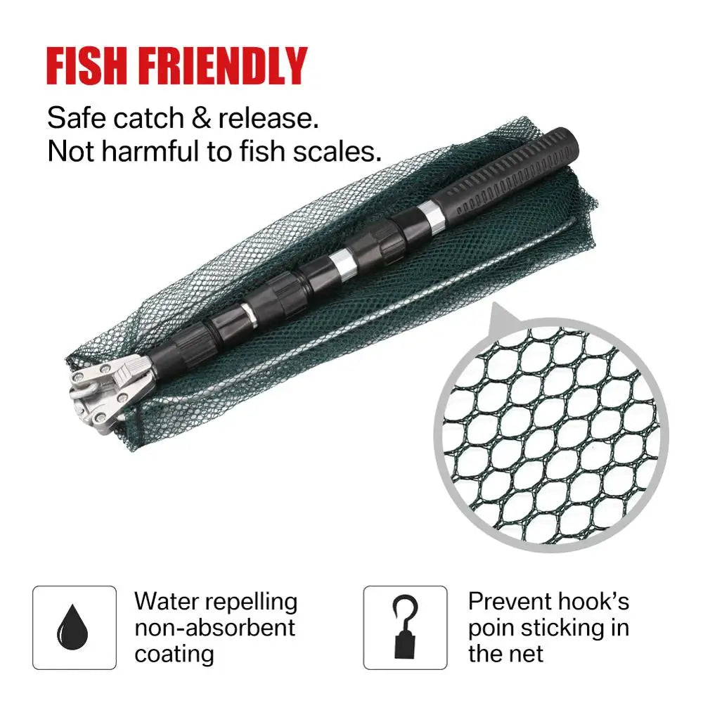 Aluminum Alloy Fishing Net Foldable Telescoping High-Quality