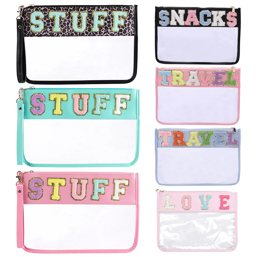 Chenille Letter Organizer Bags -Girls/Ladies