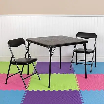 Kids Folding Square Table and Chairs Set