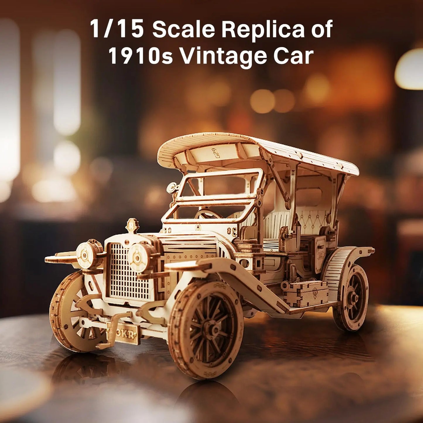 3D Wooden Vintage Car Puzzle