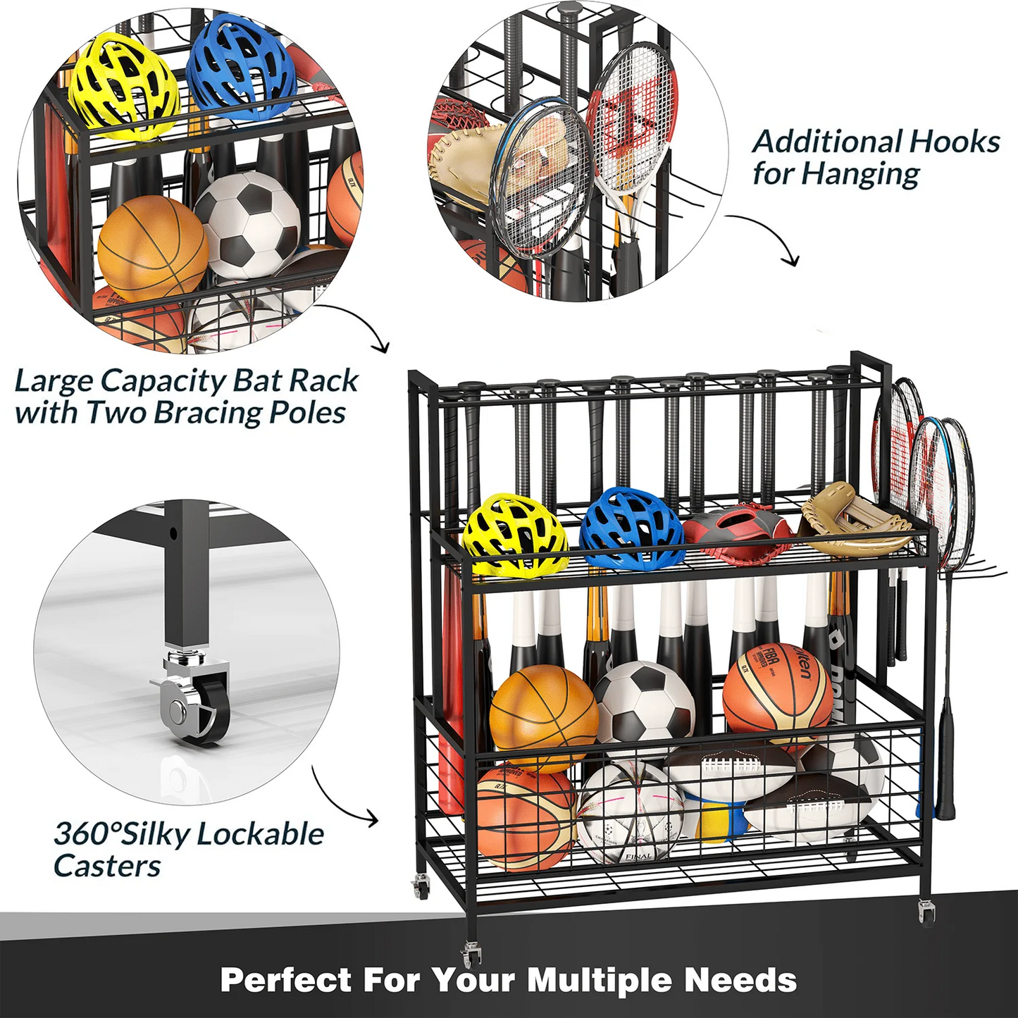 Sports Equipment Storage & Organizer