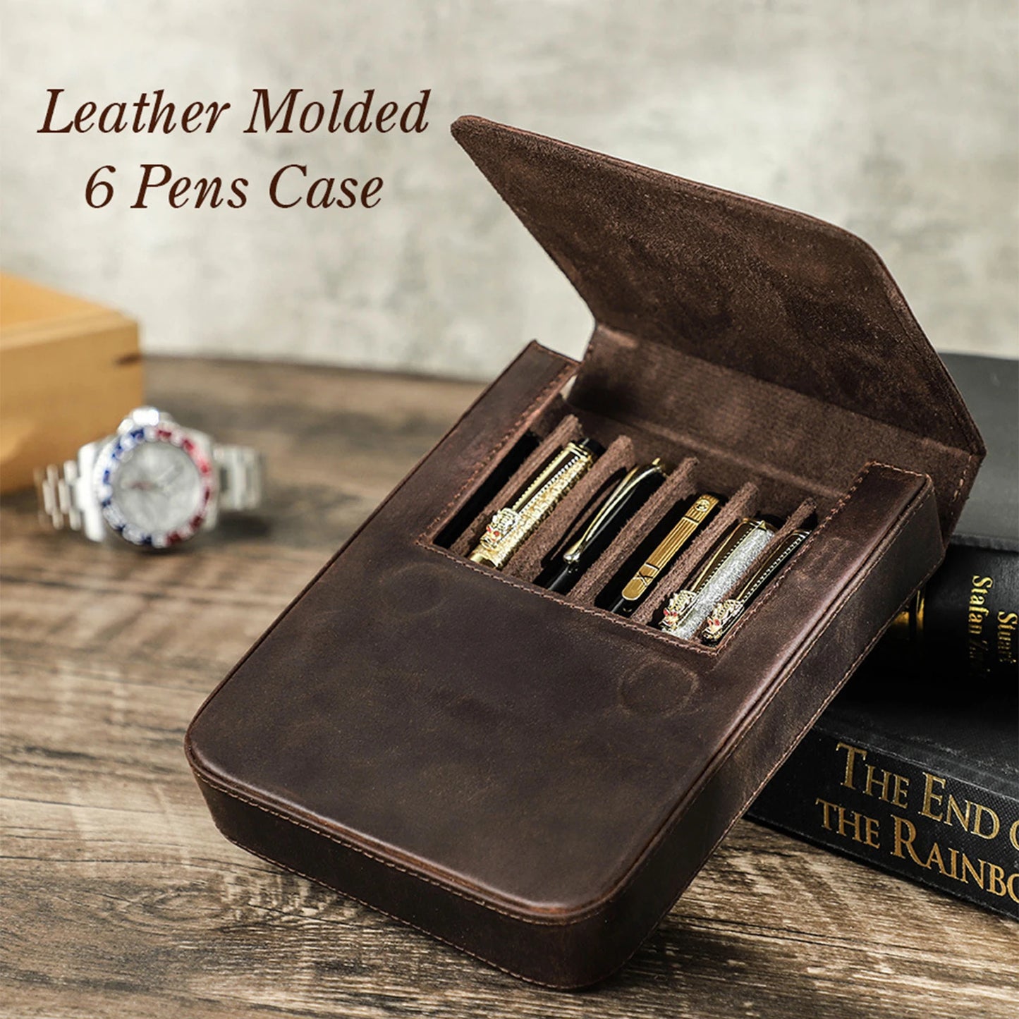 Genuine Leather Pen Case Kid-Teen-Adult