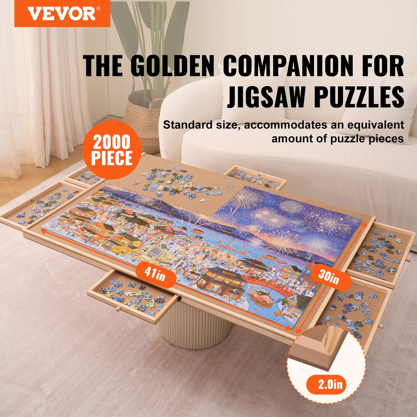 VEVOR 1500 -2000 Piece Rotating Puzzle Board