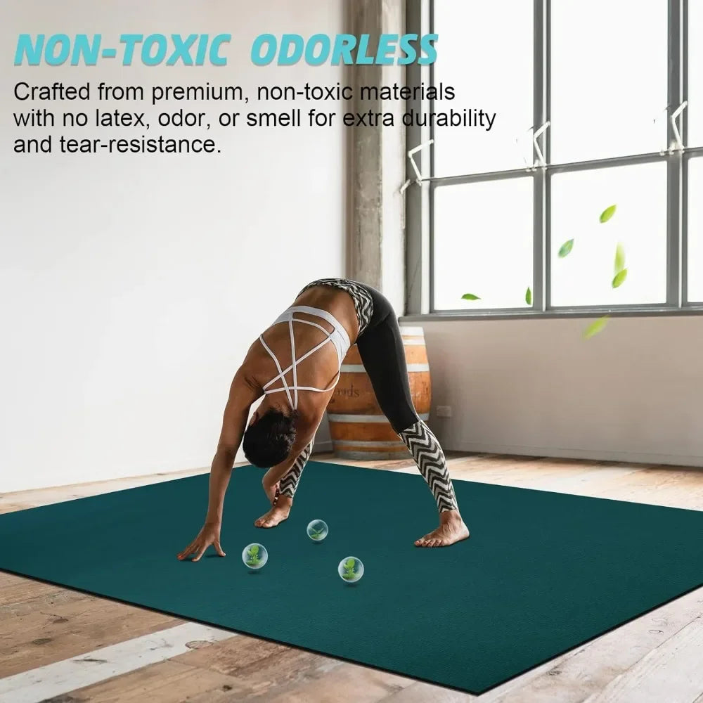 Large Exercise Mat 8'x5'|12'x6' Multi-Use