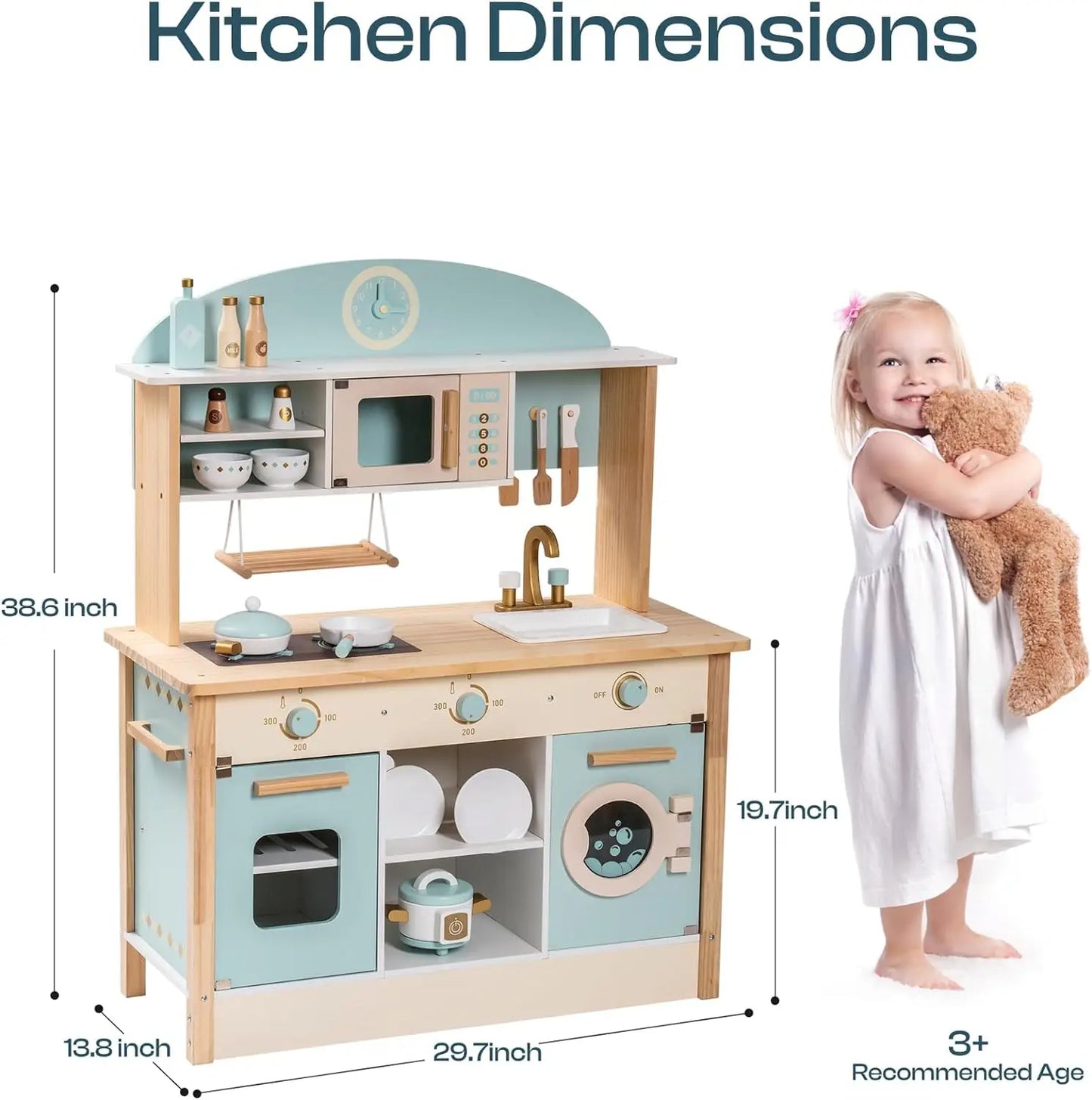 Robud Wooden Play Kitchen For Girls/Boys